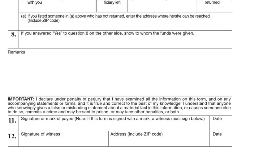 How to complete form sm 03 step 5