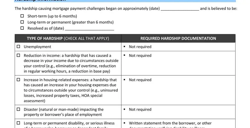 borrower assistance form 710 writing process described (step 4)