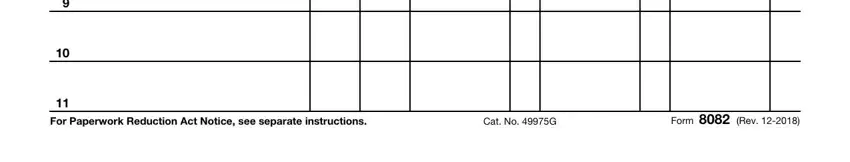 Cat No G, For Paperwork Reduction Act Notice, and Form  Rev of form 8082