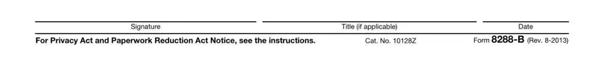 Simple tips to complete Form 8288 B stage 3