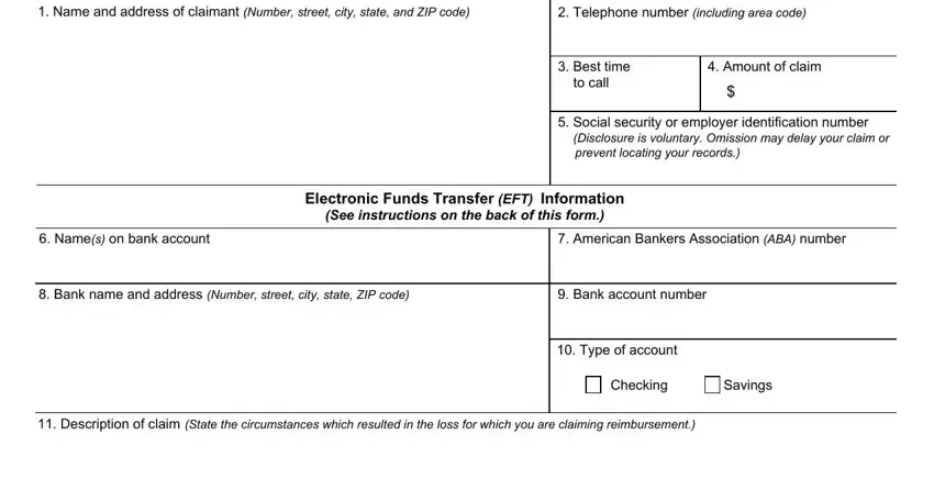 Filling out section 1 in Form 8546