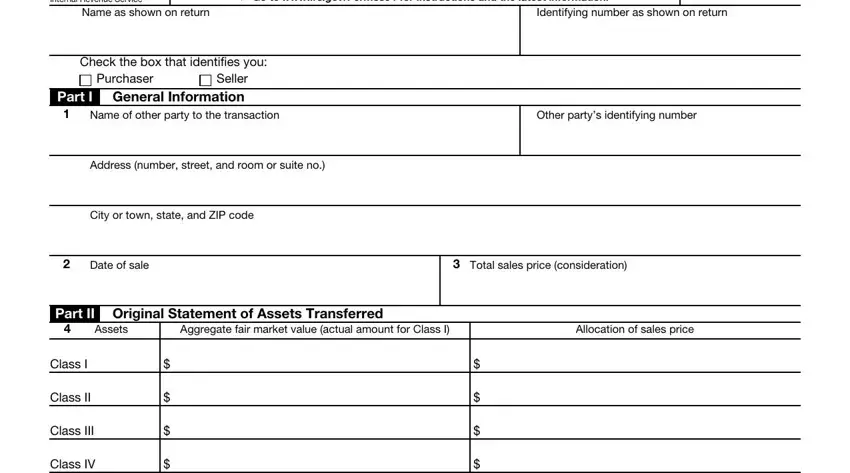 Form 8594 completion process explained (portion 1)