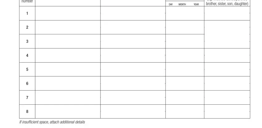 Stage no. 1 of submitting form 866 protection visa