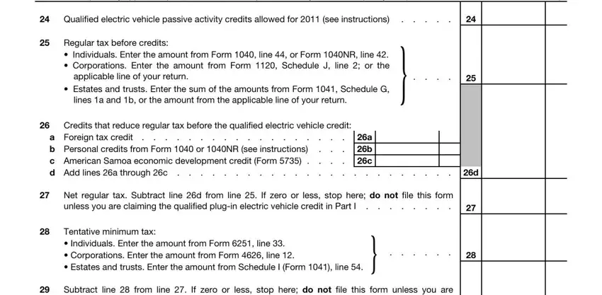 Filling in segment 4 in 26b
