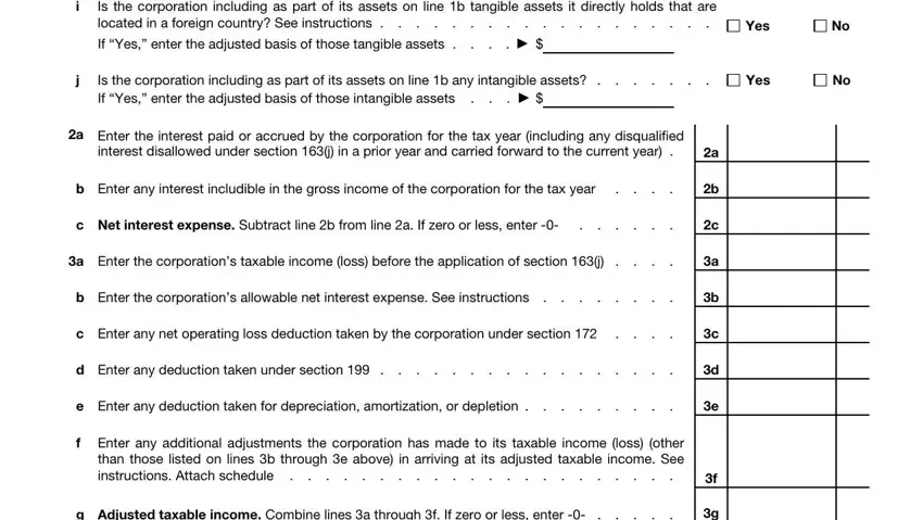 Step no. 2 for filling out irs disqualified interest