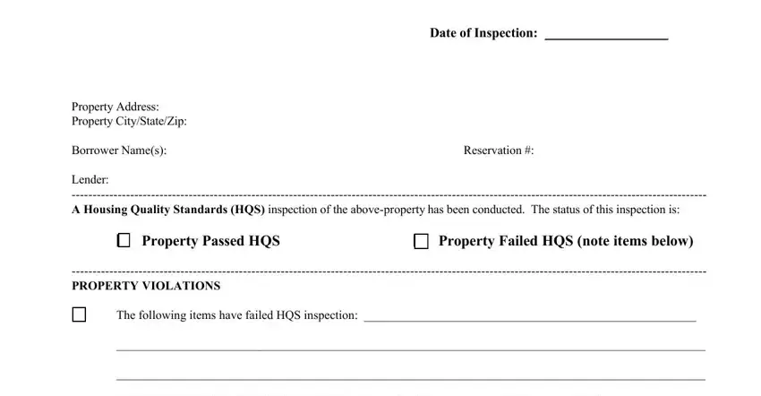 Completing part 1 of Form 89 Hqs