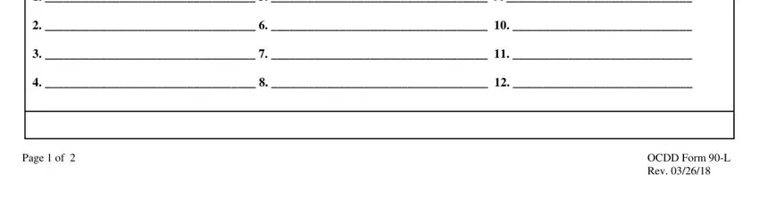 Step number 3 for submitting how to form 90l