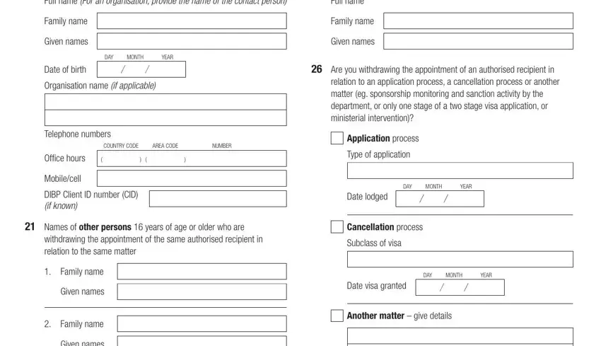 form956a completion process described (step 5)