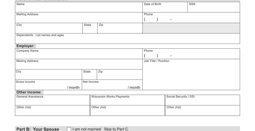 Find out how to prepare wi review form portion 1
