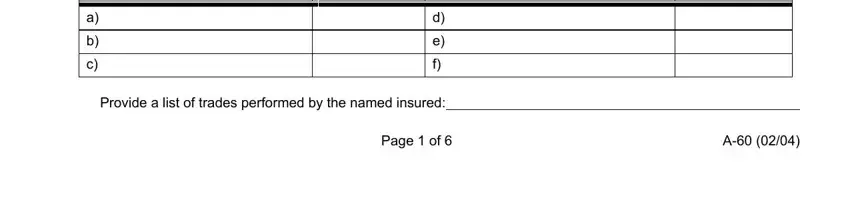 Part # 3 for filling out Form A 60
