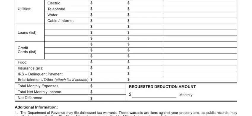 Filling in part 4 of wi review form