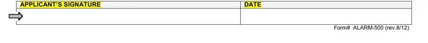 Step # 3 of filling in sacramento county alarm permit application online