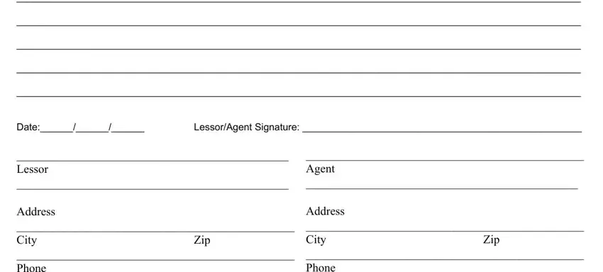Part # 2 in filling in apartment condition statement massachusetts