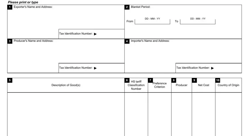 Tips to complete nafta form b232e stage 1