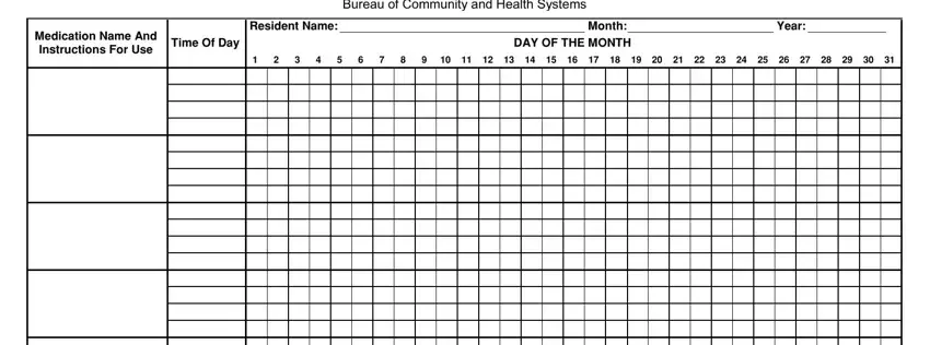 How you can fill in afc resident medication record printable part 1
