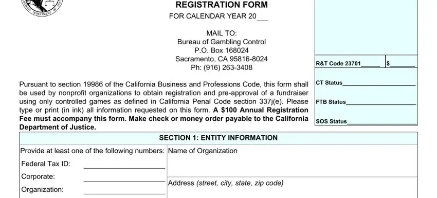 state of california bgc sp 001 conclusion process outlined (step 1)