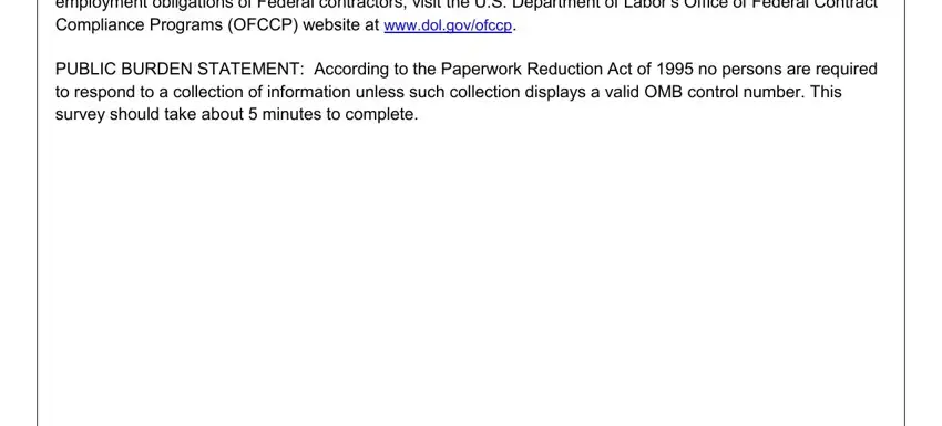 Filling in segment 2 in form cc 305 omb control number 1250 0005
