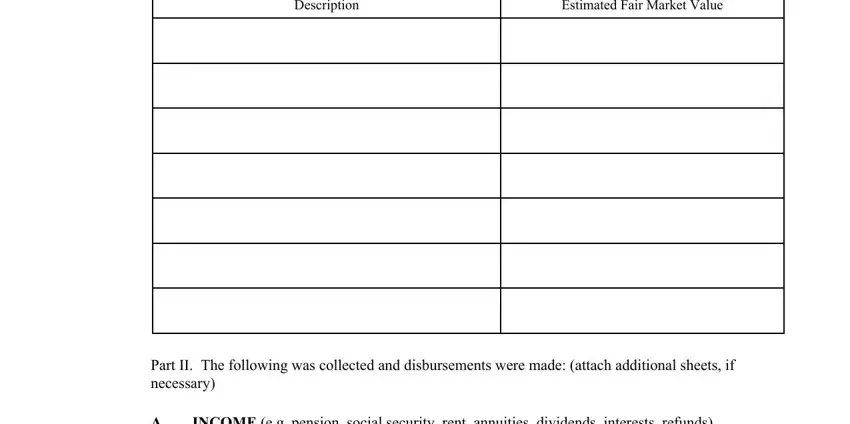 Step # 5 in completing fiduciary report