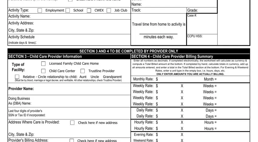 Writing section 2 in Trustline