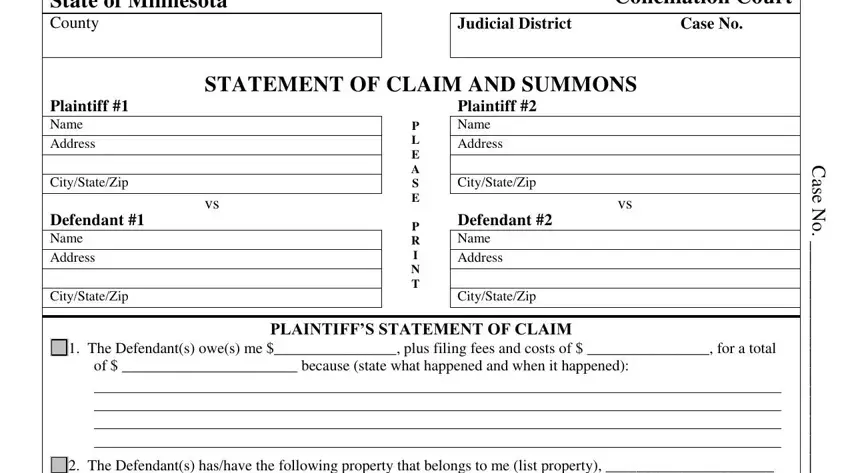 A way to complete sample of state of minnesota completed cct102 form portion 1