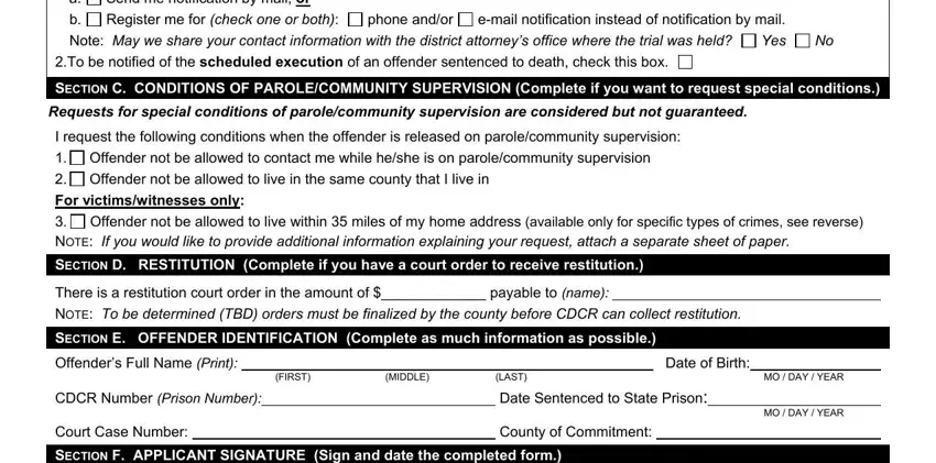 Yes, Offenders Full Name Print FIRST, and Send me notification by mail or in sodomy