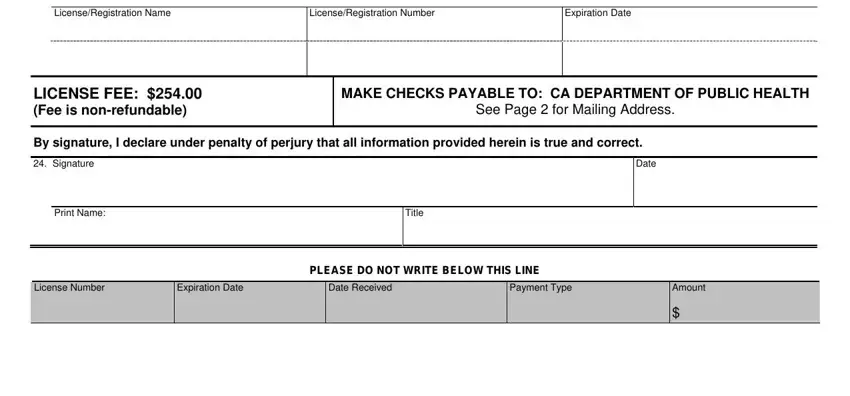 Stage no. 2 of filling in Form Cdph 8591
