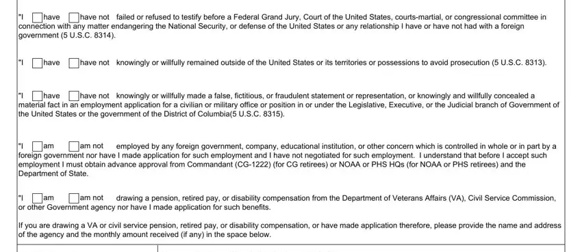 Step number 4 in filling in dhs form cg 4700