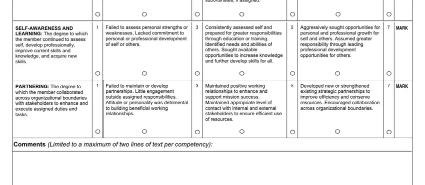 impact on job performance and, PARTNERING The degree to which the, and Aggressively sought opportunities inside form 3788 editable