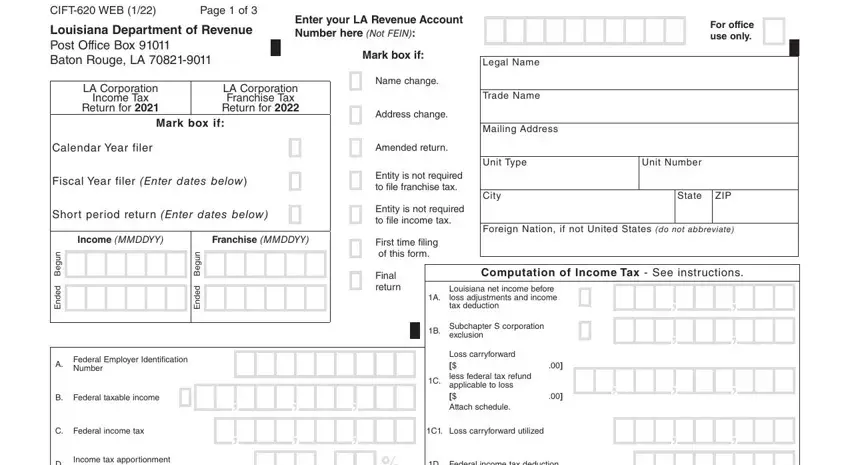 Form Cift 620 writing process clarified (part 1)