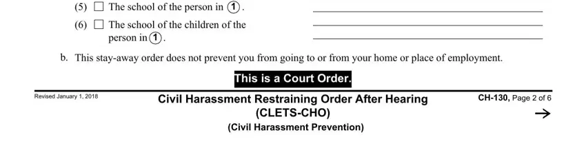 Tips on how to complete civil hearing 2 portion 5