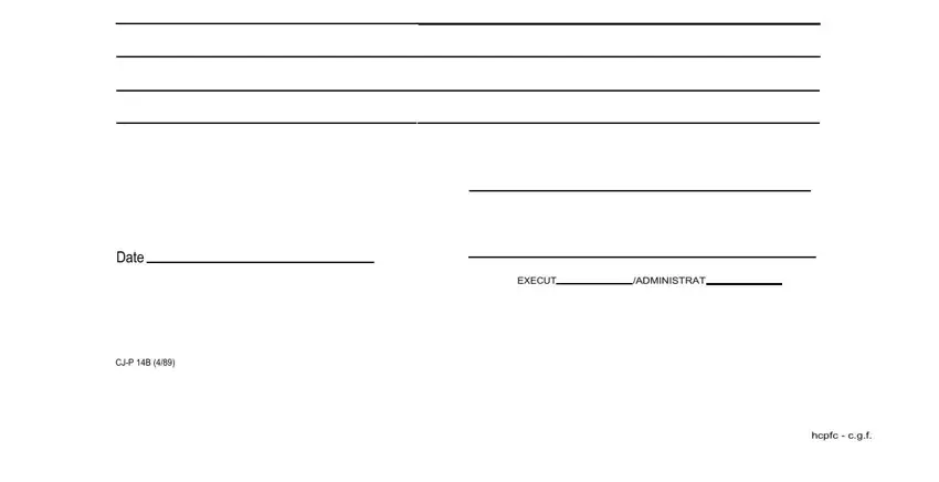 Filling in section 2 of cj