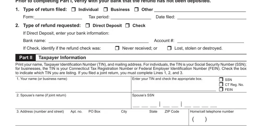 Find out how to prepare ct 3911 tax portion 1