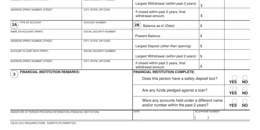 Filling in segment 2 in ca financial institution cdss online