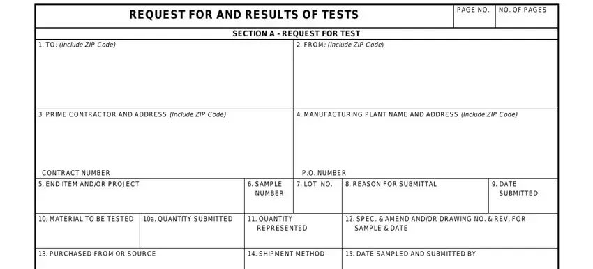 Part # 1 of completing sba form 1222