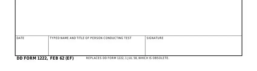 Step # 3 of completing sba form 1222