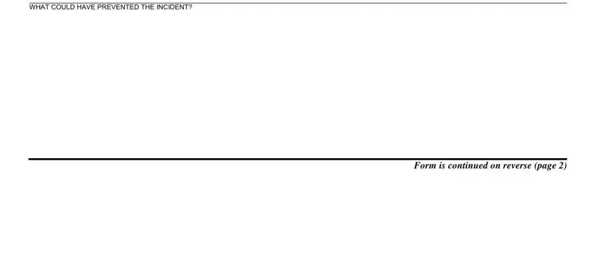 Form is continued on reverse page, Form is continued on reverse page, and Form is continued on reverse page inside VII