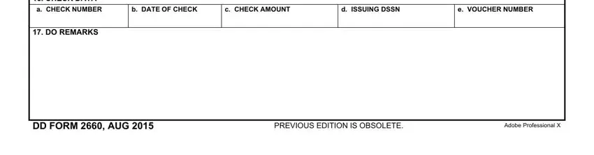 Filling in segment 2 of dd 2660 pdf
