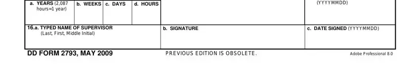 The right way to fill out dd 2793 volunteer agreement part 3