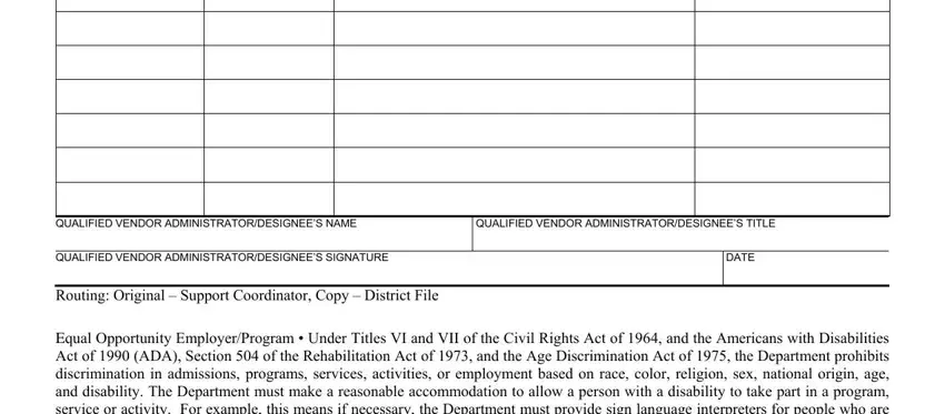Routing Original  Support, DATE, and QUALIFIED VENDOR of Form Ddd 1404Aforpf