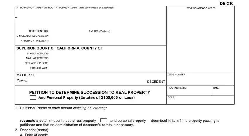 How to prepare how to determine property portion 1