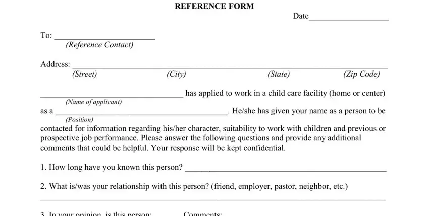 Stage no. 1 of completing dhr cdc 1948 reference form