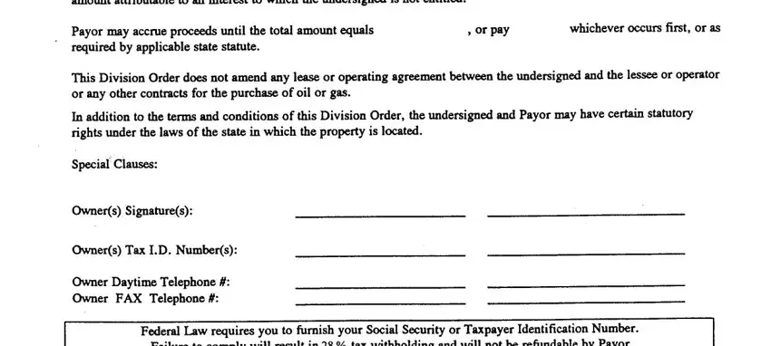 nadoa division order form conclusion process shown (stage 2)