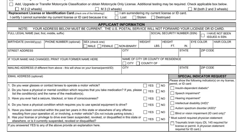 Writing part 2 in license application online