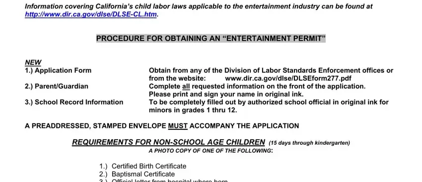 Form Dlse 277 writing process outlined (part 3)