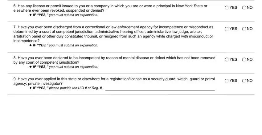 Filling out section 4 in 8-hour