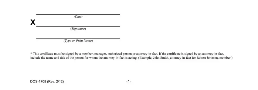Form Dos 1708 completion process detailed (stage 2)