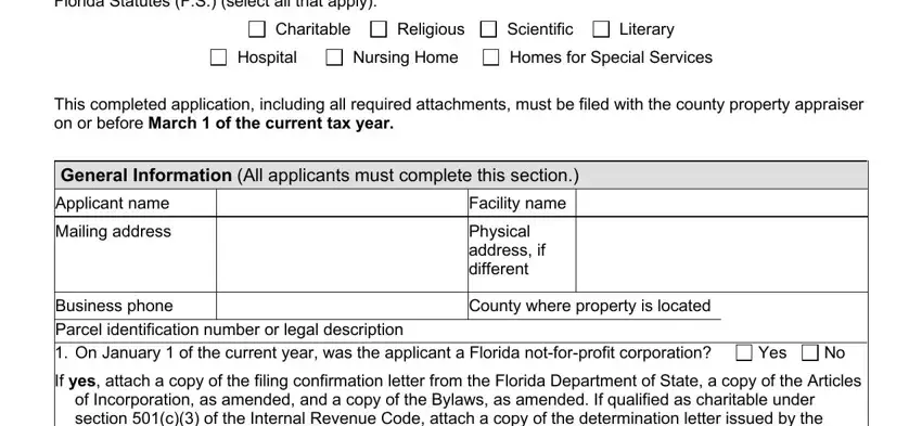Stage number 1 in filling out Form Dr 504 Florida