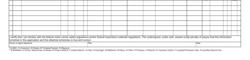Filling out section 2 of apportioned plates colorado