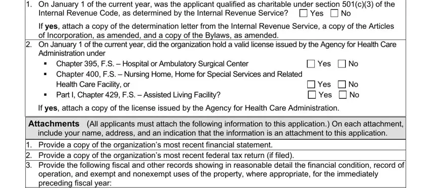 Part no. 3 in submitting Form Dr 504 Florida