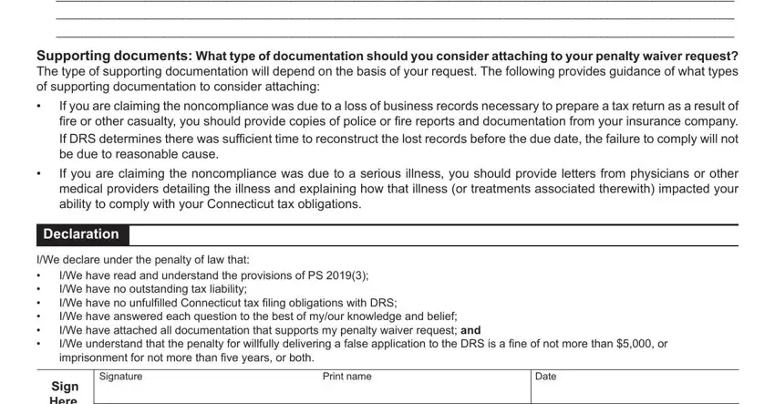 The right way to complete Form Drs Pw portion 4